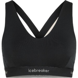 Icebreaker Merino Blend 125 Cool-Lite Sprite Damen Sport-BH (Schwarz XL Größe) Sport-BHs