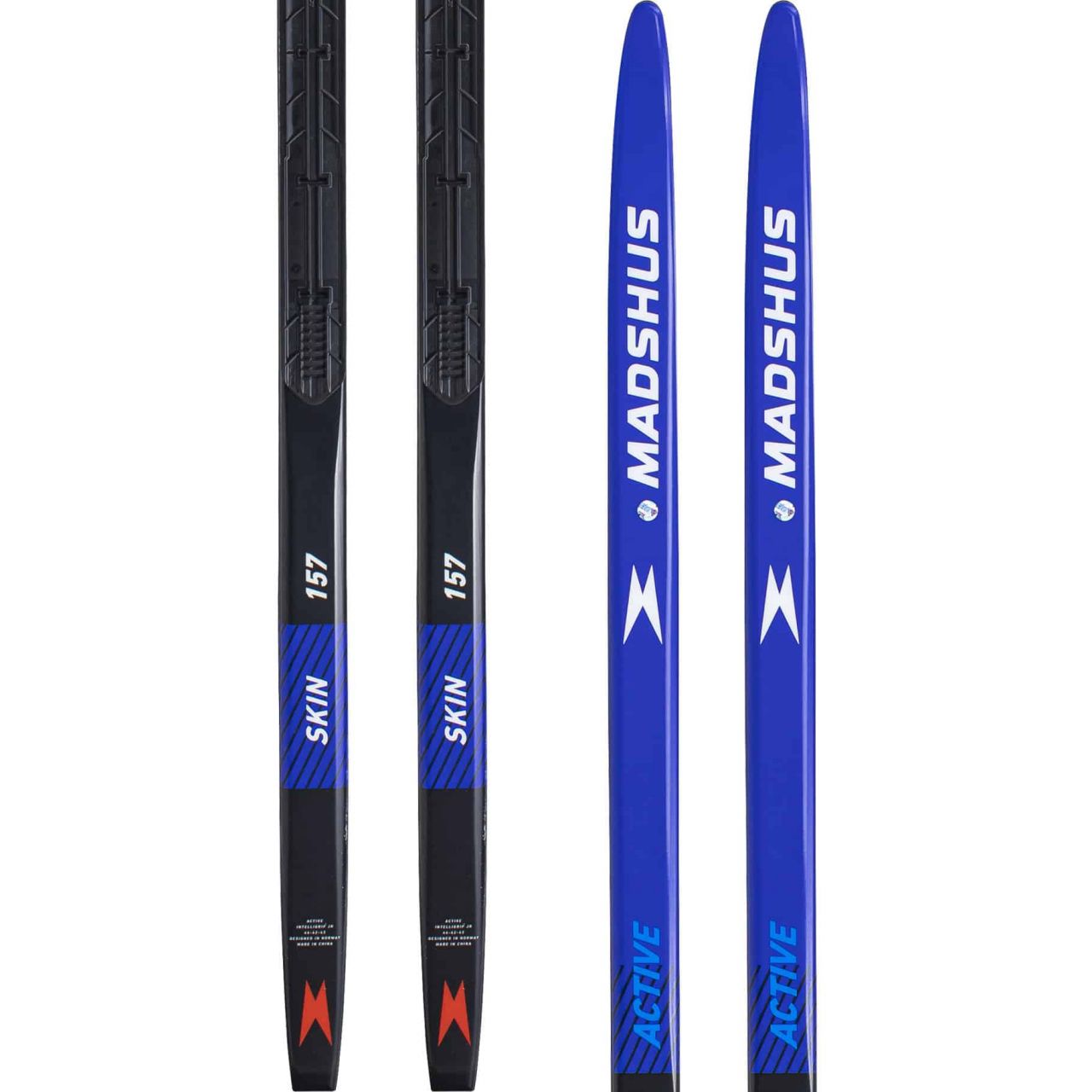 Madshus Active Skin JR incl. Xcelerator JR Classic Bindung (2022/23) - 137 cm = 25 - 30 kg