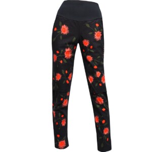 Maloja Damen Nordic Hybrid Softshell Hose ROBINIEm moonless glowflower - XS