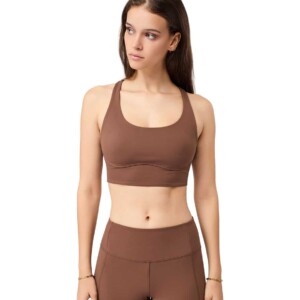 Mandala Sports Bra Damen Sport-BH (Dunkelbraun XL) Sport-BHs