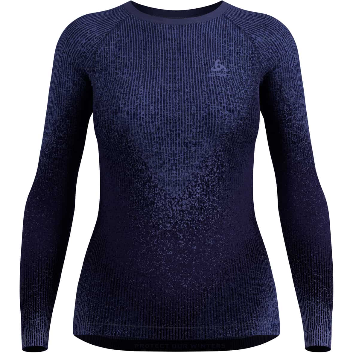 Odlo Blackcomb Damen Longsleeve (Blau XL Größe) Funktionsunterhose