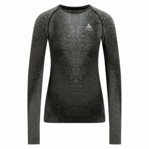 Odlo Blackcomb Damen Longsleeve (Schwarz XL Größe) Funktionsunterhose