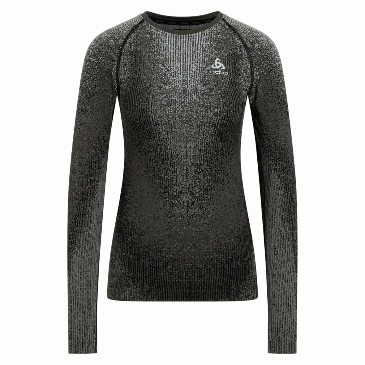 Odlo Blackcomb Damen Longsleeve (Schwarz XL Größe) Funktionsunterhose