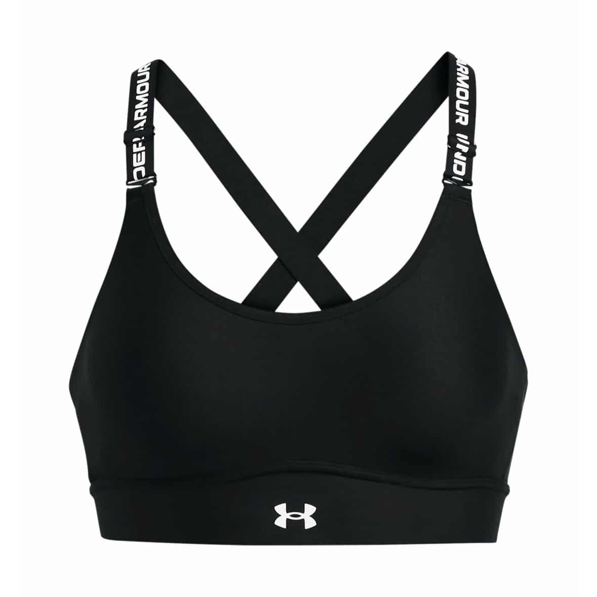 Under Armour Infinity 2.0 Mid Damen Sport-BH (Schwarz XS/AC Größe) Sport-BHs