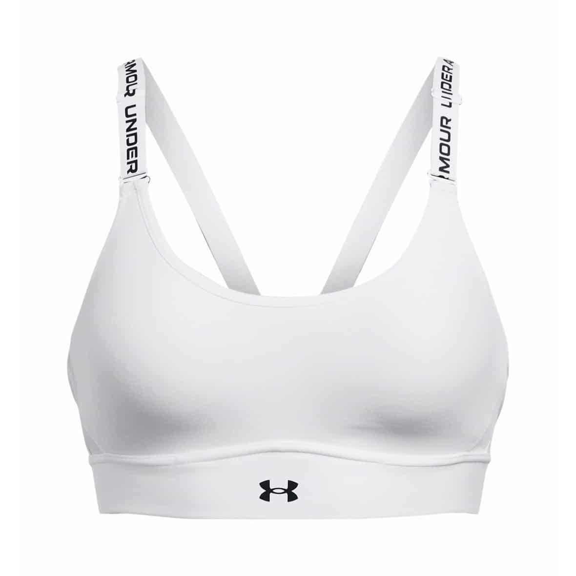 Under Armour Infinity 2.0 Mid Damen Sport-BH (Weiß L/AC Größe) Sport-BHs