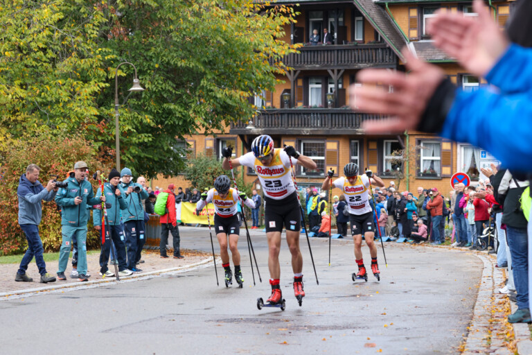 Julian Schmid (GER), Vinzenz Geiger (GER), Manuel Faisst (GER), (l-r)