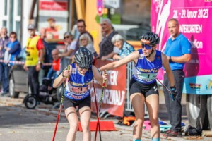 Anne Haeckel (GER), Jenny Nowak (GER), (l-r) bei den Deutschen Meisterschaften 2022 in Hinterzarten (GER)