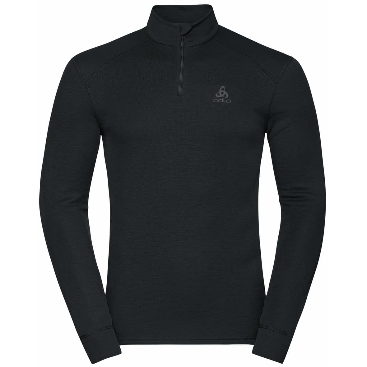 Odlo Active Warm Base Layer Half-Zip Herren Funktionsshirt (Schwarz XXL Größe) Funktionsunterhose