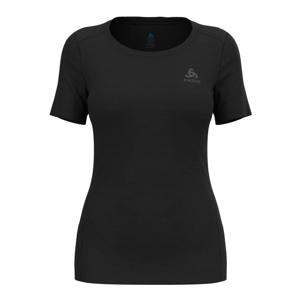 Odlo Natural Merino 200 Damen Funktionsunterwäsche (Schwarz XS Größe) Funktionsshirts