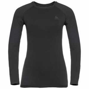 Odlo Performance Warm Damen Funktionsshirt (Schwarz L Größe) Funktionsshirts