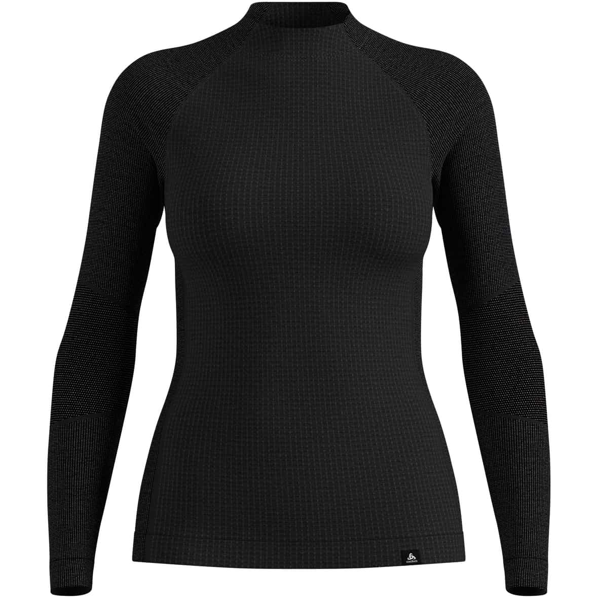 Odlo Seamless Performance Wool Damen Funktionsunterwäsche (Schwarz XL Größe) Funktionsunterhemden