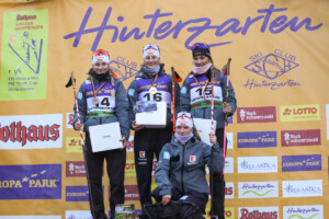 Die Juniorinnen: Pia Loh (GER), Maja Loh (GER), Fabienne Klumpp (GER), Finja Eichel (GER), (l-r)