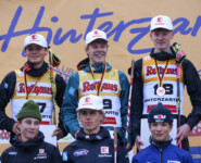 Die Topplatzierten der Junioren-Wertung: Jonathan Graebert (GER), Felix Brieden (GER), Marcel Dickhaut (GER), Hugo Ackermann (GER), Nick Seidel (GER), Anian Obermair (GER), (l-r)
