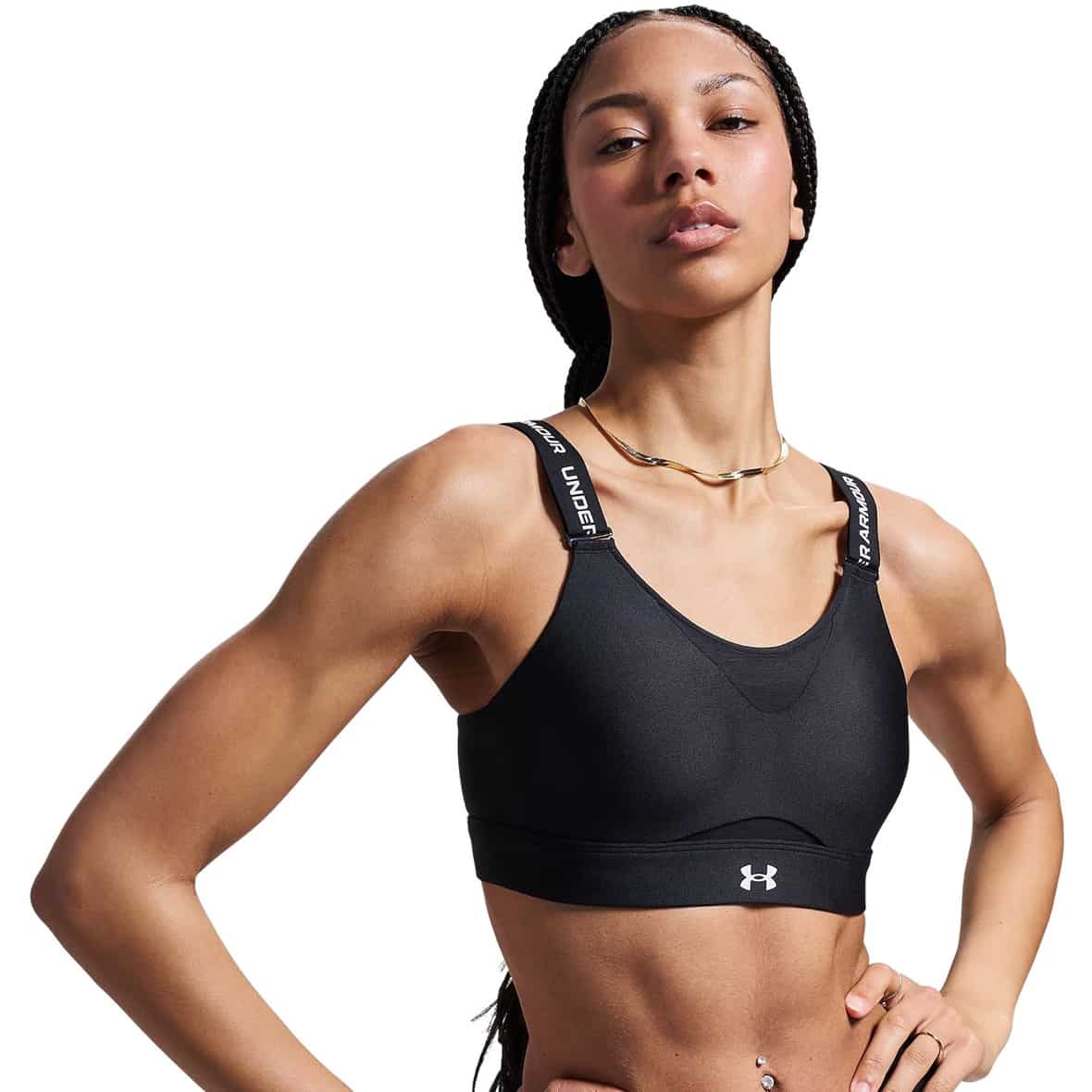 Under Armour Infinity 2.0 High Damen Sport-BH (Schwarz L/AC Größe) Sport-BHs